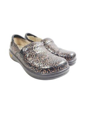 Alegria Women's Size 6.5 Keli PRO Bronze Bouquet Clog